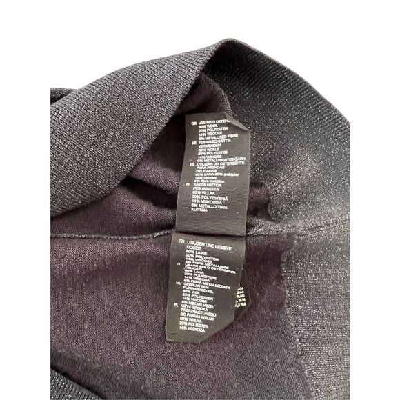 Paris Atelier & Other Stories Womens Shimmer Sweater Long Sleeve Pink Blue XS - Picture 5 of 7